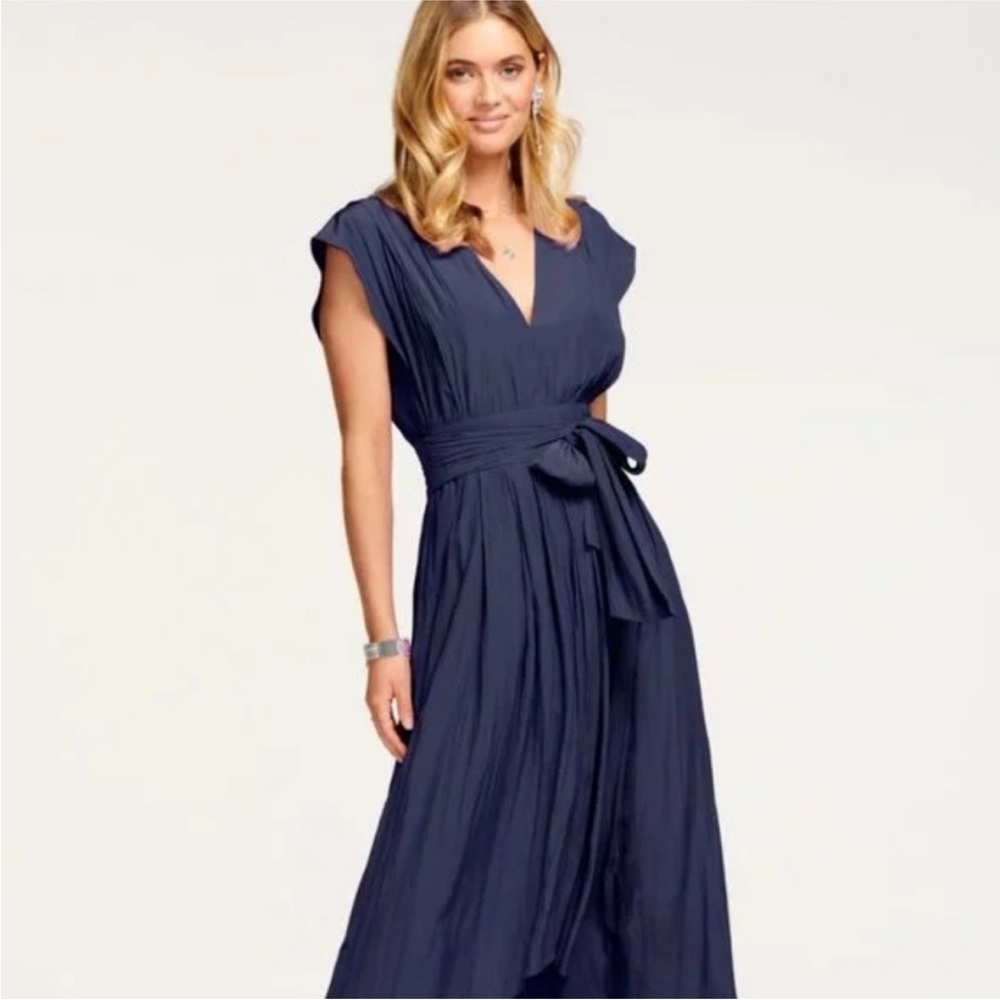 RAMY BROOK REBECCA DRESS SIZE:4 COLOR: NAVY